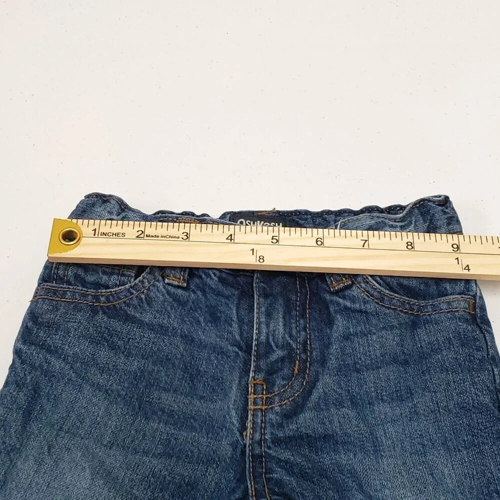 OshKosh Bgosh Baby Denim Jeans 18M Fleece Lined Adjustable Waist